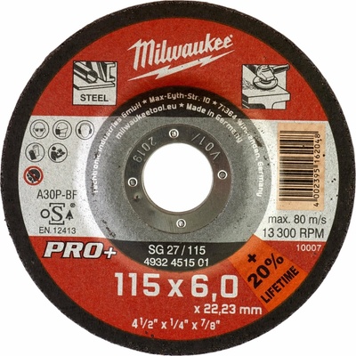 Milwaukee Brusný kotouč 125 x 6 mm 4932451502