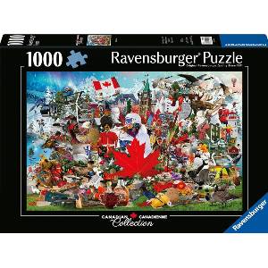 Ravensburger Пъзел Ravensburger от 1000 части - О, Канада! (12001006)