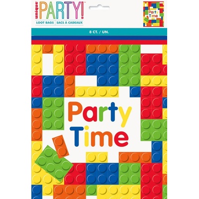 Party tašky Stavebnice 8 ks