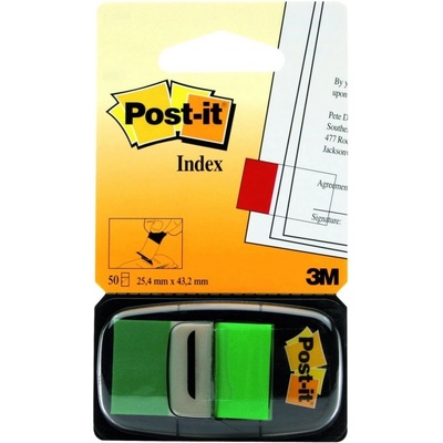 3M Post-it záložky 25,4x43,2 zelené (680-3)