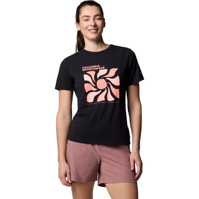 Columbia Dámske tričko Sun Trek™ Graphic SS III čierne
