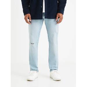 Celio Светлосини мъжки дънки с права кройка и скъсан ефект Celio Vomarble Celio | Sin | МЪЖЕ | 30/34