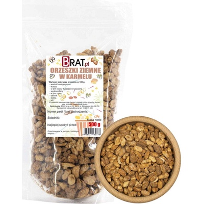BRAT.PL Arašidy v karameli 500 g