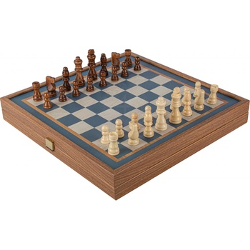 Manopoulos Šachy a Vrhcáby Tyrkys, souprava 2v1 velikost 41x41cm