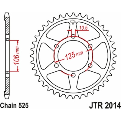 JT Sprockets JTR 2014-48ZBK – Hledejceny.cz