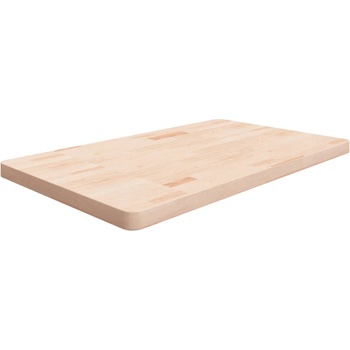 vidaXL Плот за баня 100x60x4 см необработено масивно дърво (342952)