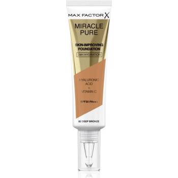 MAX Factor Miracle Pure Skin дълготраен фон дьо тен SPF 30 цвят 82 Deep Bronze 30ml