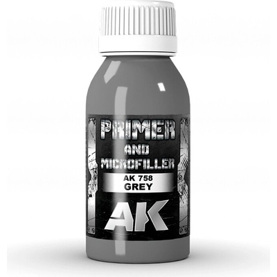 AK Interactive Základná farba Grey Primer And Microfiller 100 ml