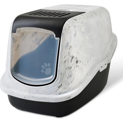 SAVIC Nestor Marble закрита котешка тоалетна с филтър 56х39х38.5cm