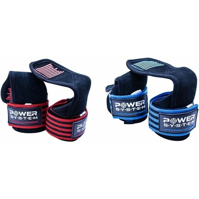 Gripy na ruce Power System Lift and Pull UP Grips Red