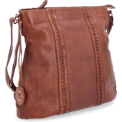 Noelia Bolger kožená crossbody kabelka koňaková NB 2099