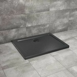 Radaway Правоъгълно душ корито Radaway Doros D Stone 120x80 см, черен акрил (SDRD1280-01-54S)
