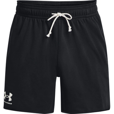 Under Armour Rival Terry 6in short Black Onyx White