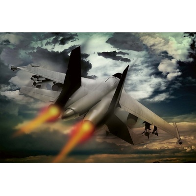 DIMEX ART Флизелинов фототапет изтребител в полет 375 x 250 см