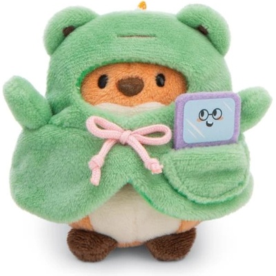 NICI плюш MyMochi Лисица Geeks 8cm в костюм на жаба и видеоигра, комплект подаръчна опаковка