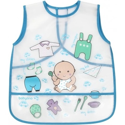 Babyono Детска престилка Babyono - Котки, синя (5901435407134)