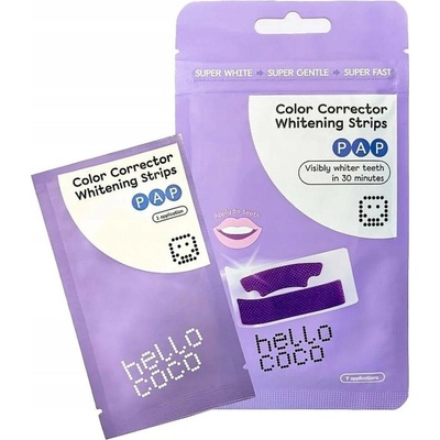 Hello Coco Bělicí pásky s PAP fialové 14 ks