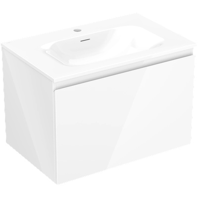 Mexen Orio шкаф за баня 70 см с мивка Vela, 1 чекмедже, бял гланц - 91A10-07047-1-BF00-W23M00 (91A10-07047-1-BF00-W23M00)