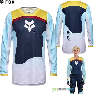 Fox Yth 180 Elevated jersey light blue