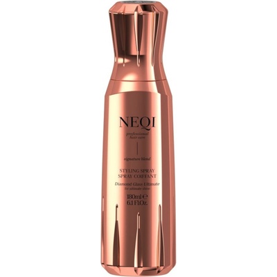 Stylingový termoochranný sprej pre lesk a hladký vzhľad všetkých typov vlasov Neqi Styling Spray Diamond Glass Ultimate - 180 ml