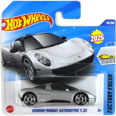 Mattel Hot Wheels Gordon Murray Automotive T.33 Silver