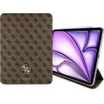 GUESS Калъф за iPad Air 13 (2024) - Guess Magnetic 4G Big Logo (GUFC13RM24PS4S4SGW) - Кафяв
