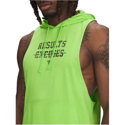 Under Armour Men's Sweatshirt Pjt Rck Wire SL HD - Green Светлозелен, M