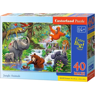 Castorland - Puzzle Jungle Animals 40 maxi - 40 - 99 piese