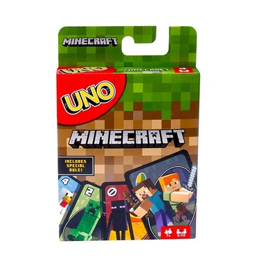 Mattel UNO Minecraft картична игра за 2-10 играчи (FPD61)