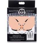 Master Series Spread Labia Spreader Straps with Clamps XL Black
