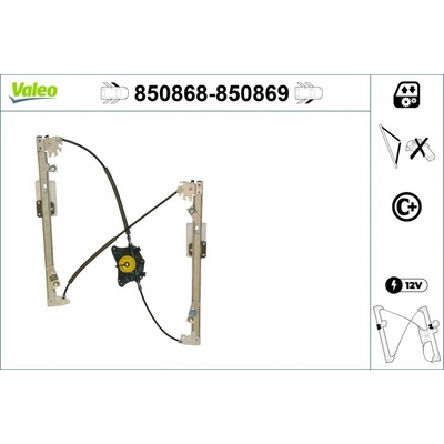 VALEO Mechanizmus zdvíhania okna 850868