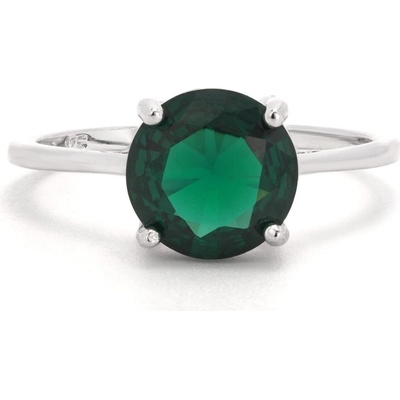 Rafity Stříbrný prsten Emerald Elegance R0128 09