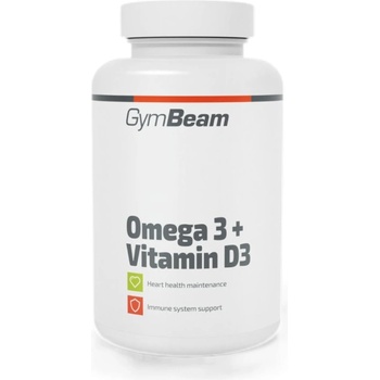 Image 1 of GymBeam Omega-3 + Vitamin D3 [90 капсули]