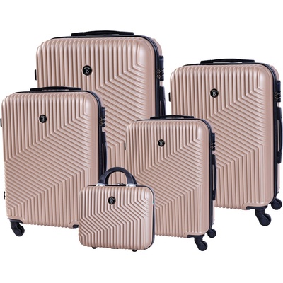 BERTOO Milano champagne set 5v1 99l, 70l, 52l, 38l, 12 l