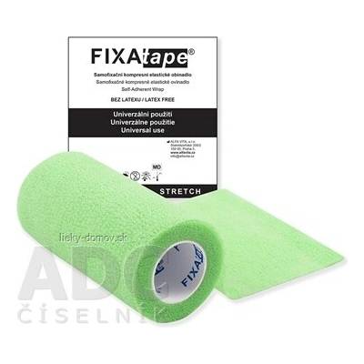FIXAtape STRETCH Samofixačné elastické ovínadlo kompresné, bez latexu, farba fluorescentná zelená, 10cm x 450cm 1 ks