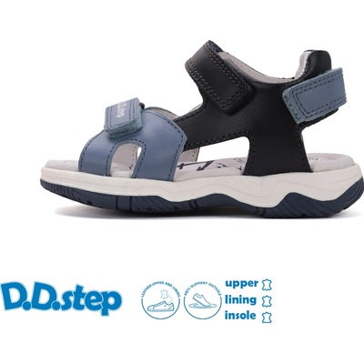 D.D.STEP sandály G103-61567 Modrá
