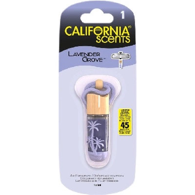 California Scents Hanging Vial Lavender Grove aроматизатор за автомобил 5 мл