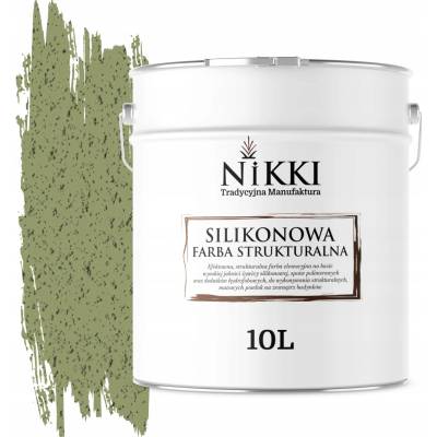 NIKKI Štruktúrna silikónová fasádna farba 10 l zelená