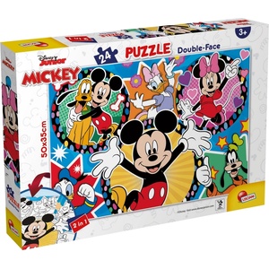 Lisciani Детски двулицев пъзел Lisciani - Mickey Mouse, 24 части (LI73986)