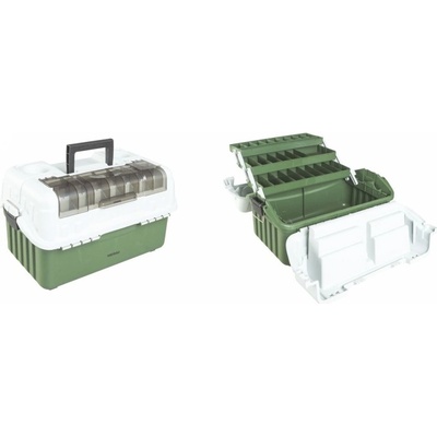 Mistrall kufřík zeleno bílý 46 x 28 x 26 cm