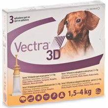 Vectra 3D Spot-On pro psy XS 1,5-4 kg 3 x 0,8 ml