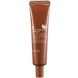 MIZON All In One Snail Repair Cream (тубичка), възстановяващ крем за лице с охлювен муцин (8809587521074)