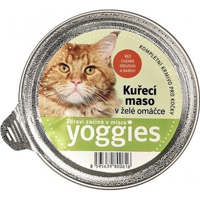 Yoggies s kuřecím masem a želé omáčkou pro kočky 85 g – Zbozi.Blesk.cz