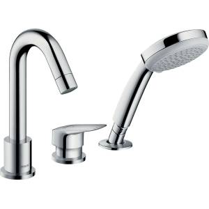 Hansgrohe Logis - Смесител на ръба на ваната, монтаж на 3 отвора, хром 71313000 (71313000)
