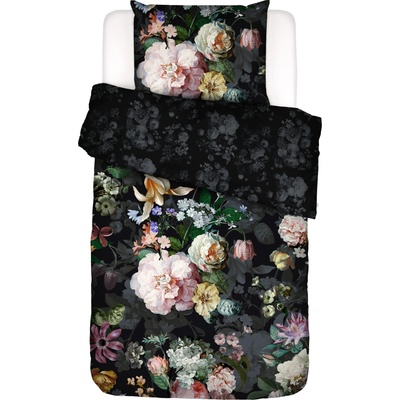 Essenza Спално бельо Fleur Festive с калъфка за възглавница 70 x 90 cm затваряне с цип 140 x 200 см черно (100876-561-01)