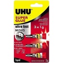 UHU Super Glue Mini 3x1g