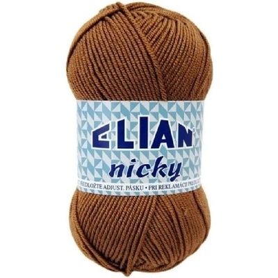 Pletací příze Elian Nicky 5166 - hnědá