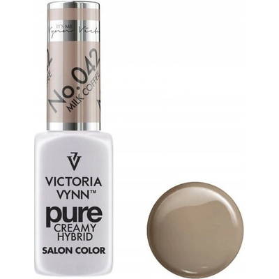VICTORIA VYNN Hybridní gel lak PURE CREAMY HYBRID 042 Milk Coffee 8 ml