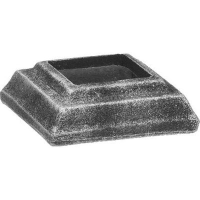 PSG Rozeta pro kovaný plot, bránu, zábradlí a mříže 44.123, 60x60 x 20 mm, otvor 30,5 x 30,5mm