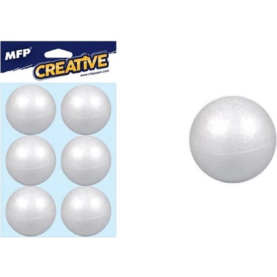 Guľa 4cm 6ks hladká